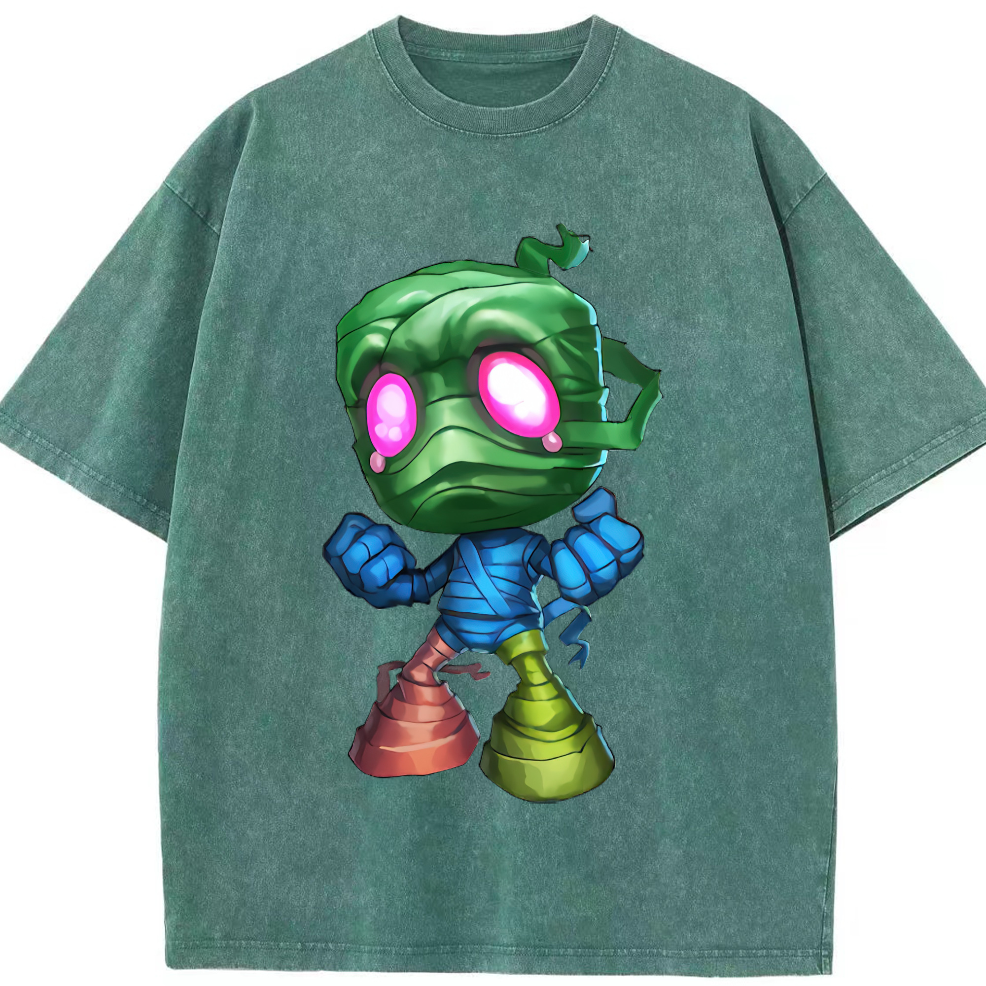 リーグ・オブ・レジェンド League of Legends LOL 綿100% ヴィンテージ風 半袖Tシャツ（フロントプリント）